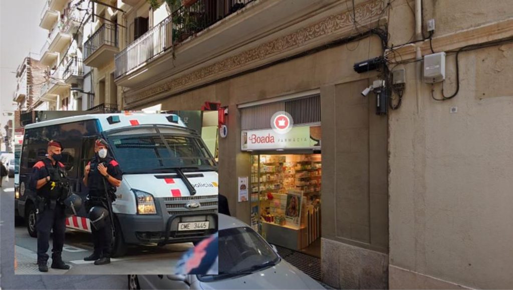 Muntatge mossos sants