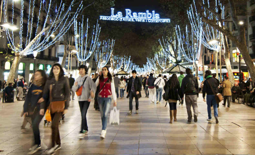 luces navidad ramblas