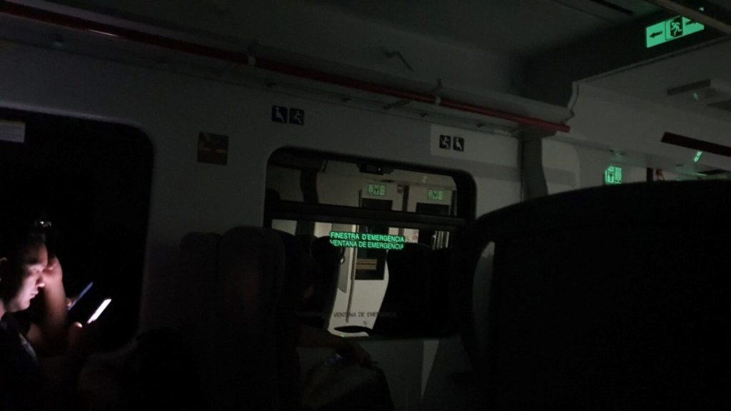 RODALIES RENFE A OSCURAS