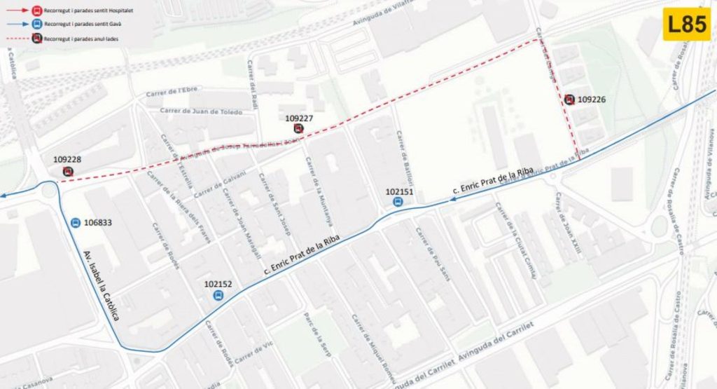 TAll avinguda Josep Tarradellas PORT